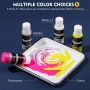 60Ml Acrylic Pouring Paint Pre-Mixed High Flow Liquid Acrylic Paint For Canvas Wood Stone