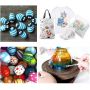 Art Premium 24Colors Acrylic Paint Set Kit With 15PCS Paint Brushes Palette Sponge Canvas