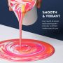 60Ml Acrylic Pouring Paint Pre-Mixed High Flow Liquid Acrylic Paint For Canvas Wood Stone