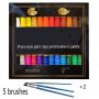 Amazon Hot Selling 12 pcs And 24 pcs Pack Acrylic Color Paint With Brushes