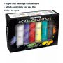 Art Large 75ml Tube 8 Metallic Acrylic Paint for Painting