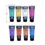 Art Large 75ml Tube 8 Metallic Acrylic Paint for Painting