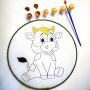 Art Mini 3ml Metallic Acrylic Paint Pots Strips for Kids Student Painting