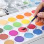 12/16/28/36 Colors Solid Watercolor Cake with Brush for Both Beginner and Professional Artist