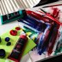 Professional 75Ml 6 Colors 12 Colors Acrylic Grade Painting Kit For Painting Canvas Fabric Paper