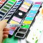 Professional Travel Mini Portable Pocket Watercolor Paint For Artist Field Painting