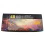 48 Premium Vibrant Colors Art Pigment Painting Kit, Free 3 Brushes, Great for Kids Adults Artists Professional Painting on Canva