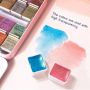 Art Metallic Glitter Solid Colors Sparkle Artist Watercolor Paints With Portable Metal Case