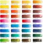 Art Artist Watercolor Paint Solid Cakes Travel Pocket Set Watercolor Painting Water Brush with Metal Box Case