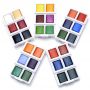 High Quality Watercolor Cake Paints Set With Palette And Two brush