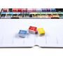 12 Watercolor Artist Metal Cake Box With Removable Pans