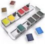 Art Artist Watercolor Paint Solid Cakes Travel Pocket Set Watercolor Painting Water Brush with Metal Box Case
