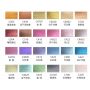 2022 Art 24 Colors Glitter Watercolour Solid Paint Box Metallic Watercolor Paints Set Gift Box For Artist