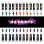 Art 12ml x 24 Tubes Artists Paints Oil Based Colors Set