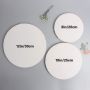Round-Shaped Blank White Painting Stretched Canvas For Students Artist Hobby Painters