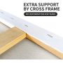 Professional Art 280 grams Stretch Canvas White Blank Artist Stretch Canvas for Painting, Acrylic Pouring, Oil Paint