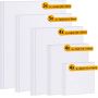 Canvas Boards for Painting Canvas Panels Variety Pack, 4x4, 5x7, 8x10, 9x12, 11x14 Inches, 18 Pack 3mm Thickness Canvas