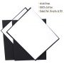 8x10 inch, Pack of 14, 100% Cotton Acid-Free, Art Boards Black Canvas Panels for Oil & Acrylic Painting