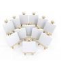 Hot Selling Mini Painting Canvas 5x5 inch Stretched Canvas with Wood Display Easel Kit for Kids Painting Party, Craft Drawing