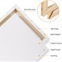 Hot Selling Mini Painting Canvas 5x5 inch Stretched Canvas with Wood Display Easel Kit for Kids Painting Party, Craft Drawing