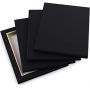 Professional Black Blank Black Stretch Canvas Art Black 280 grams Stretch Canvas for Painting, Acrylic Pouring, Oil Paint