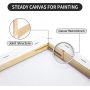 Professional Art 280 grams Stretch Canvas White Blank Artist Stretch Canvas for Painting, Acrylic Pouring, Oil Paint