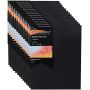 8x10 inch,Black Canvas Panel Art Boards Black Canvas Panels for Oil & Acrylic Painting