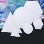 100% Cotton Pre-Stretched Canvas Round Triangle Hexagon Canvas Perfect for acrylic pouring, acrylic or oil painting