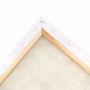 Factory custom white stretched blank artist paint canvas for kids set