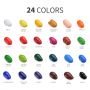 50 ML Bottle Package Acrylic Paint Set 24 Colours Used in Arts and Crafts