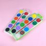 amazon hot selling 12 colors solid water color cake kids watercolor paint set with brush pen non toxic OEM art watercolor