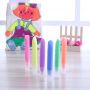 Wholesale 3D Permanent 6pcs 10ml neon textile paint fabric paint