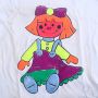 Wholesale 3D Permanent 6pcs 10ml neon textile paint fabric paint