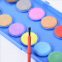 Factory Wholesale Solid Watercolor Gouache Paint 16 Color Children's Drawing Pigment Art Supplies Set