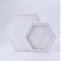 100% Cotton Primed Blank Hexagon Painting Canvas Panel Canvas Frame Set for oil acrylic painting