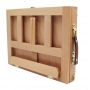 Adjustable Wood Table Easel with Storage Drawer Portable Beech Wood Artist Desktop Board for Canvas Painting Drawing Sketching