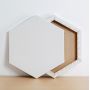 100% Cotton Primed Blank Hexagon Painting Canvas Panel Canvas Frame Set for oil acrylic painting