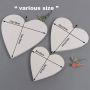 Art High Quality Blank Heart Shape Stretched Canvas For Kid Drawing
