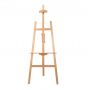 Factory direct sales 150cm red beech wood easel solid wood wooden sketch art easel advertising display stand