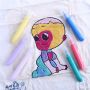 Wholesale 3D Permanent 6pcs 10ml pearl textile paint fabric paint