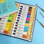 18 Color 12 ML Aluminum Tube Package Acrylic Paint Set Used in Arts and Crafts