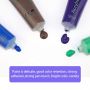Professional 12 Colors Acrylic Paint in Extra-Large 75ml Tubes Rich Pigment Vivid Colors for Students Beginners Canvas Painting