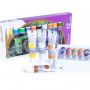 Wholesale 12colors 12ML High Quality Professional Acrylic Paint Color Set with PP Tubes for Kids & Adults Art Painting