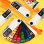 Professional 18/24/36/42 Colors Solid Watercolor Paint Set Water Color Pigment with Water Brush Pen for School Art Supplies