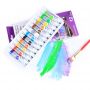 Wholesale 12colors 12ML High Quality Professional Acrylic Paint Color Set with PP Tubes for Kids & Adults Art Painting