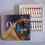 Professional Oil Paint Set 18Colors 12ml Tubes Oil-based Vibrant Colors High Pigment Non-fading Artist Quality Painting Supplies