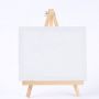 Wholesale Kids Mini Canvas and Natural Wood Easel Set for Art Painting Drawing Craft Wedding Supply 20*25cm