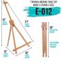 Tabletop Display Stand Artist canvas Easel,Beechwood Tripod for kids Painting easel artists painting set