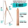 Tabletop Display Stand Artist canvas Easel,Beechwood Tripod for kids Painting easel artists painting set