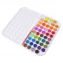 amazon hot selling 8/12/16/24/36/48 colors solid water color cake kids watercolor paint set with brush pen non toxic OEM art